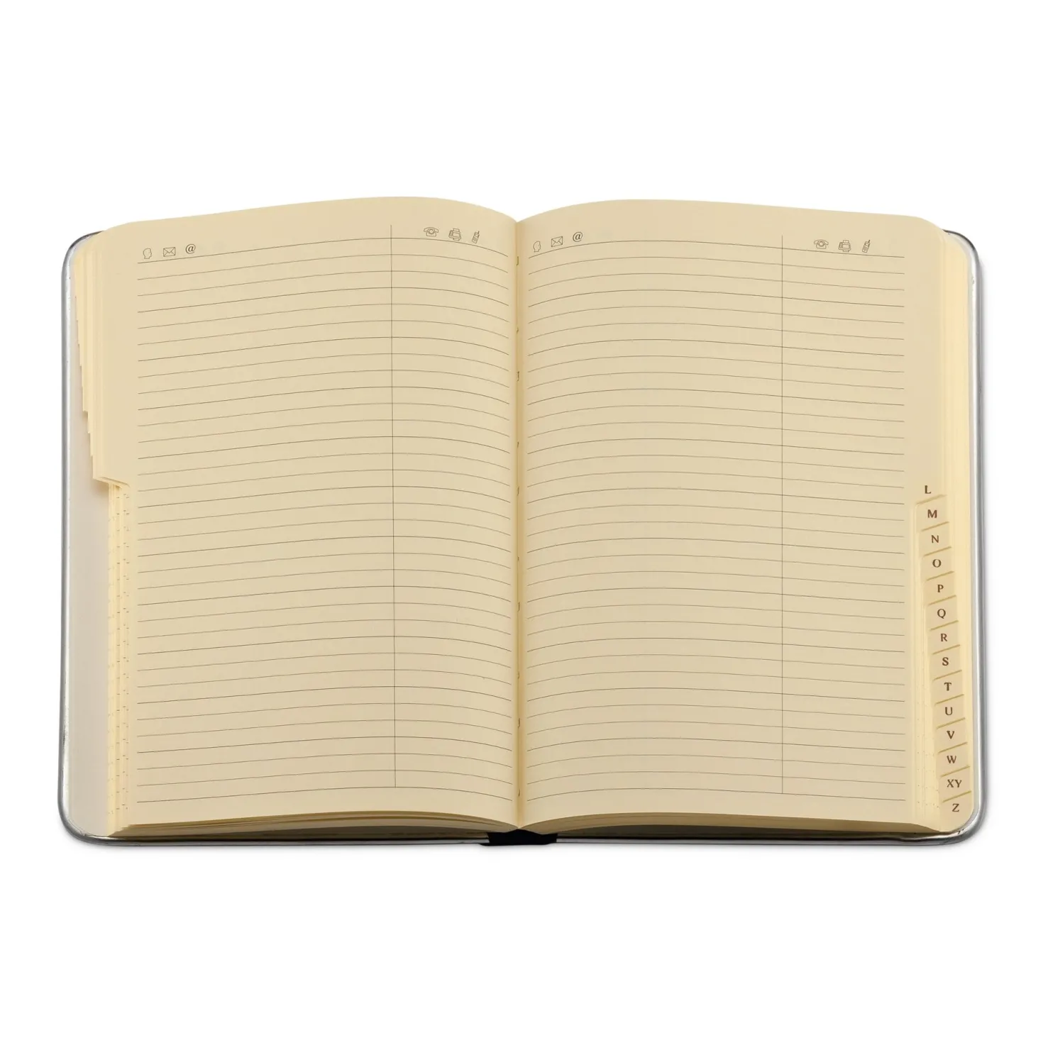 Adressbuch Metallkante