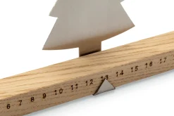 Adventsleiste mit Teelichthalter Glas