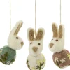 Anhänger Osterhase Filz bestickt