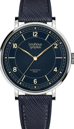 Armbanduhr Elektropolis Dunkelblau Ø 38 mm Quarz