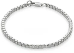 Armband Venezianer eckig, Silber