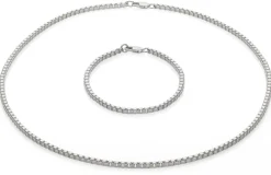 Armband Venezianer eckig, Silber