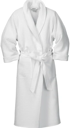 Bademantel Waffelpiqué und Frottier Unisex