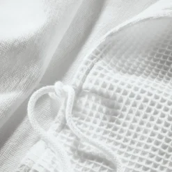 Bademantel Waffelpiqué und Frottier Unisex