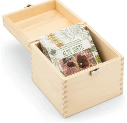 Bio-Saatgutset im Holzkästchen