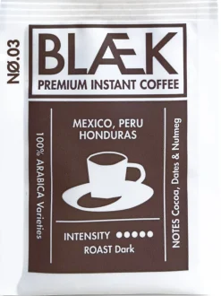 Blaek Bio-Instant-Kaffee, Dark Roast, Box