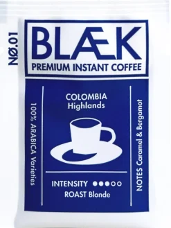 Blaek Instant-Kaffee, Blonde Roast, Box