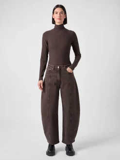 Damen-Barreljeans