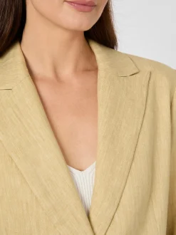 Damenblazer Leinenmix