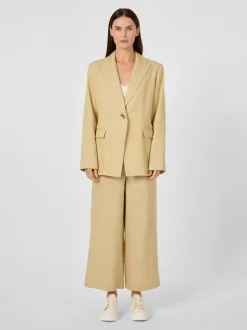 Damenblazer Leinenmix