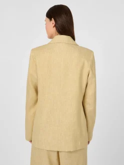 Damenblazer Leinenmix