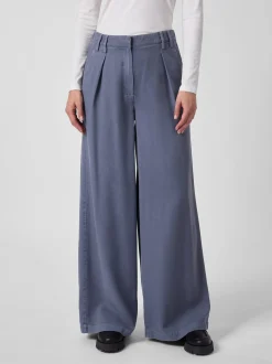 Damen-Bundfaltenhose Lyocell