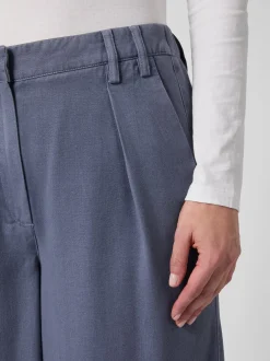 Damen-Bundfaltenhose Lyocell