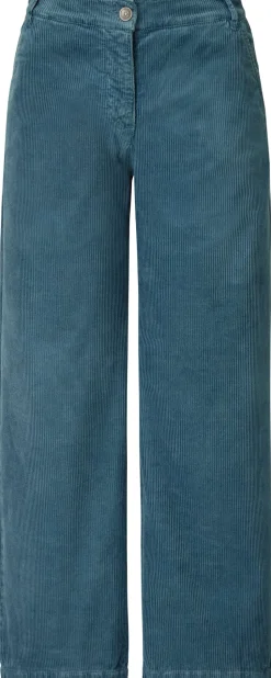 Damen-Cordhose weites Bein