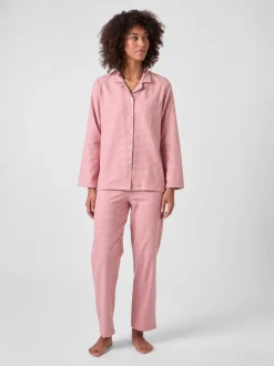 Damen-Flanellpyjama kariert