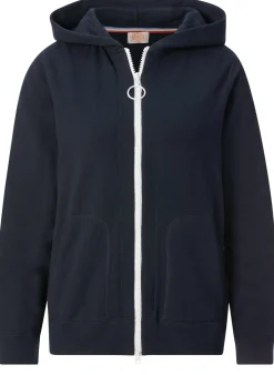 Damen-Frottee-Kapuzenjacke