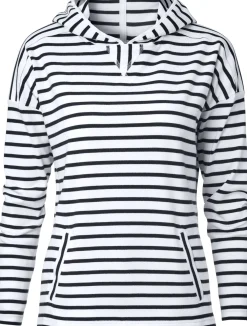 Damen-Hoodie gestreift