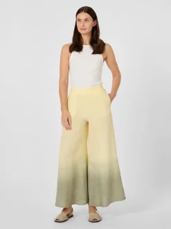 Damenhose Leinen Batik