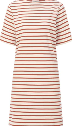 Damen-Jerseykleid gestreift