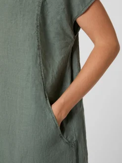 Damenkleid Hanf Kurzarm