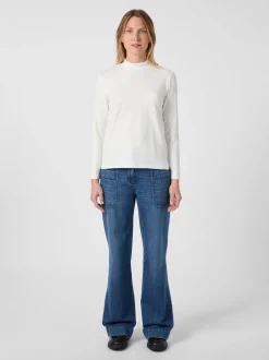 Damen-Langarmshirt Stehkragen