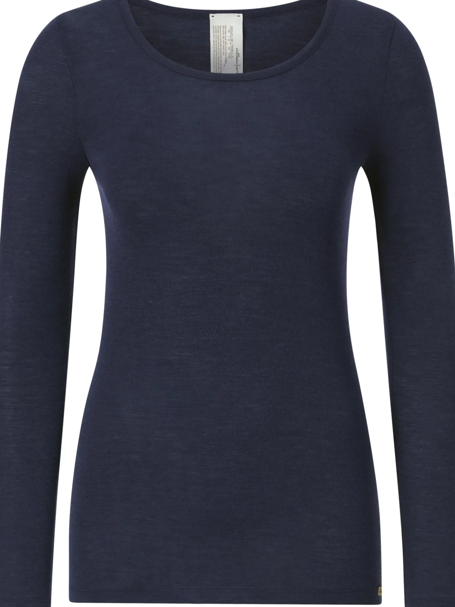 Damen-Langarmshirt Wolle-Seide