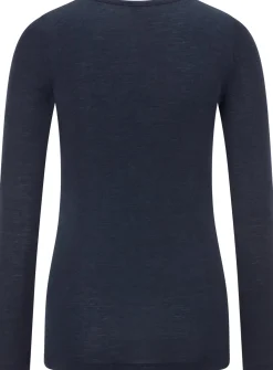 Damen-Langarmshirt Wolle-Seide