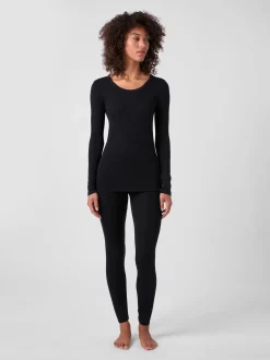 Damen-Langarmshirt Wolle-Seide
