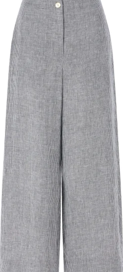 Damen-Leinenhose gestreift