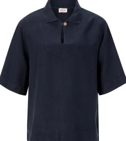 Damen-Leinenschlupfbluse