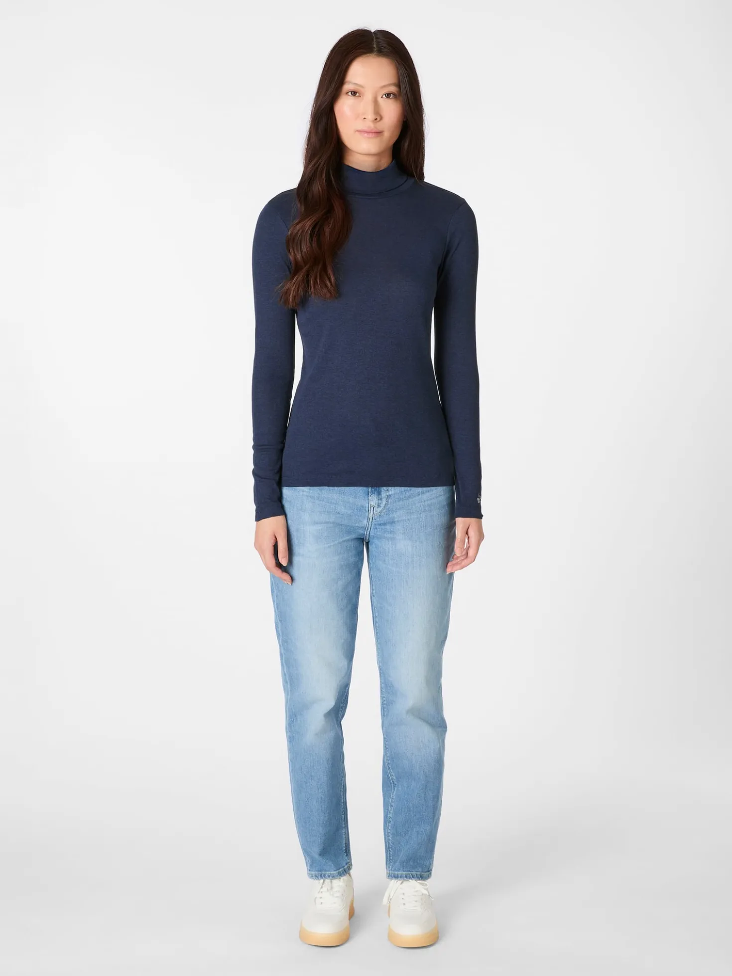 Damen-Longsleeve meliert
