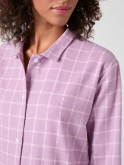 Damen-Nachthemd Flanell kariert