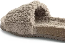 Damen-Pantolette Teddyplüsch