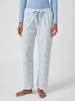 Damen-Pyjamahose gemustert