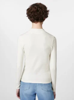 Damen-Rippenshirt Langarm