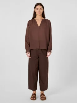 Damen-Schlupfbluse Ramie