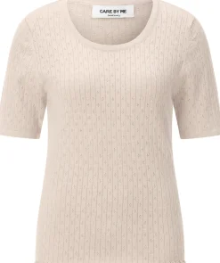 Damenshirt Ajourstrick mit Seide