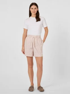 Damenshorts Baumwollsatin