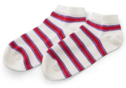 Damen-Sneakersocken gestreift