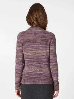 Damen-Strickjacke meliert