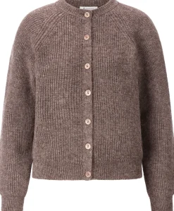 Damen-Strickjacke mit Alpaka