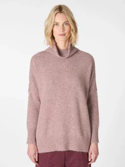 Damen-Strickpullover gesprenkelt
