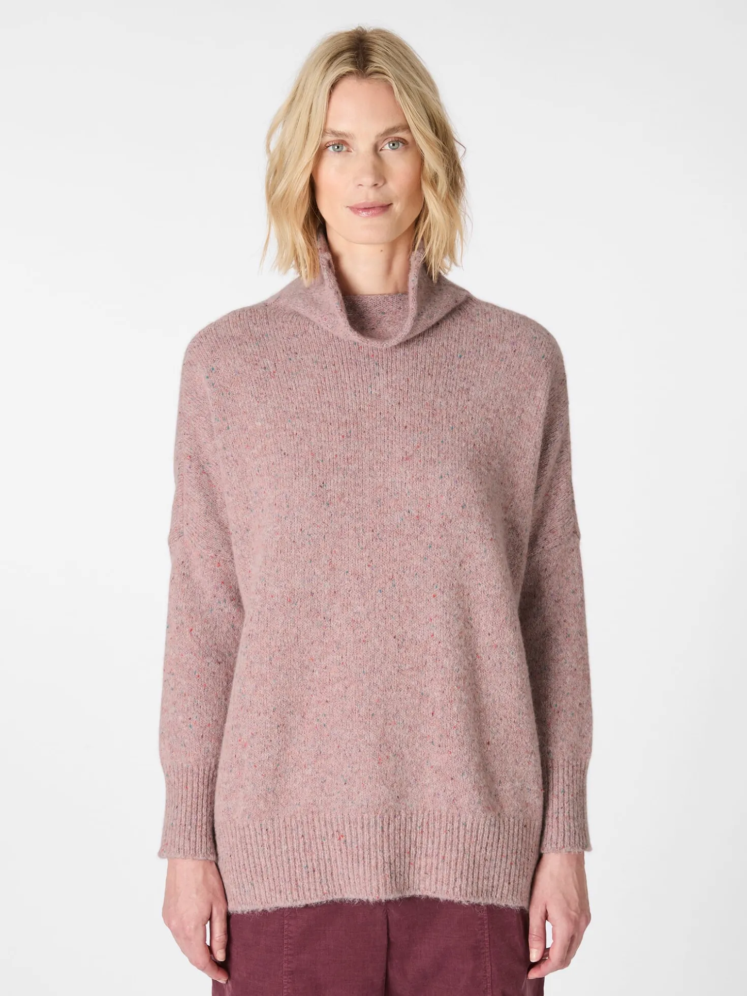 Damen-Strickpullover gesprenkelt