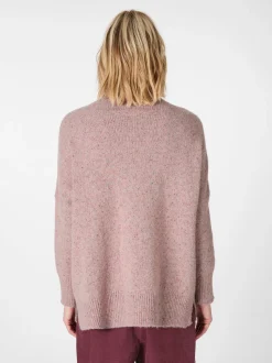 Damen-Strickpullover gesprenkelt
