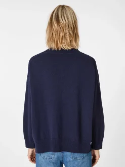Damen-Strickpullover V-Ausschnitt