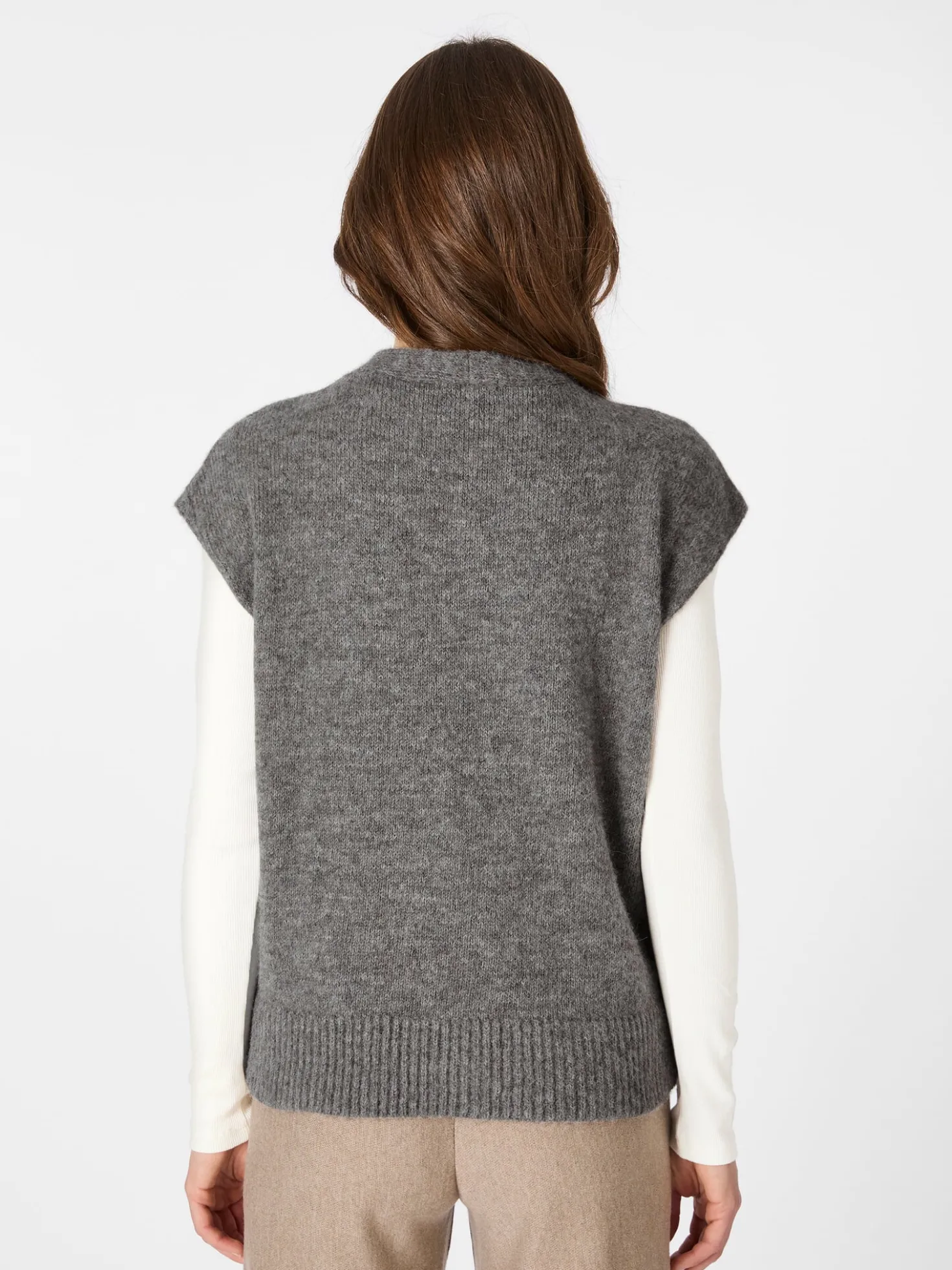 Damen-Strickweste Alpaka