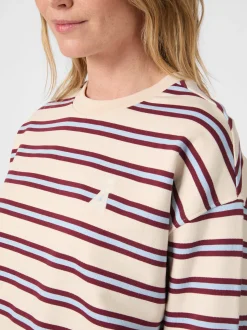 Damen-Sweatshirt gestreift