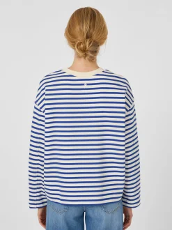 Damen-Sweatshirt gestreift
