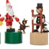 Drückfigur Weihnachtsmann mit Teddybär
