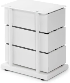 Drehladen-Container Stahlblech 3-fach weiß